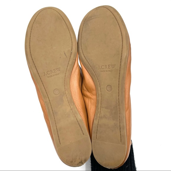 J. Crew brown leather ballet flats size 10 - Picture 6 of 8